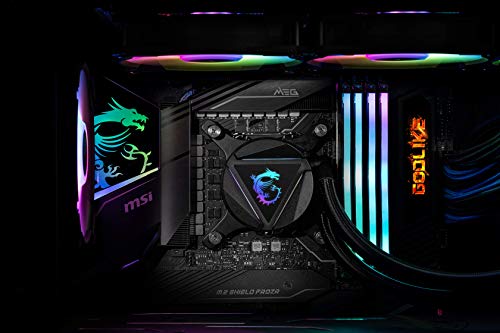 MSI MAG CORELIQUID 240R - AIO RGB CPU Liquid Cooler - Rotating Cap Design - 240mm Radiator - Dual 120mm RGB PWM Fans.