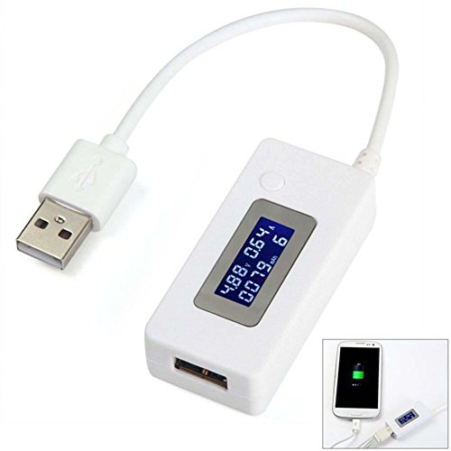 Sun YOBA Mini USB 2.0 Voltage Tester Digital Power Multimeter Multifunctional Electrical Tester Current Power Detector Reader with Dual USB Ports LED Display