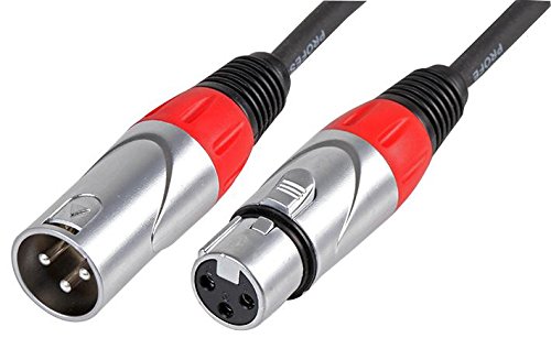 Pulse PLS000457 XLR Plug to Socket Lead, 0.5m, Black, 0.5 m