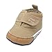 Weixinbuy Baby Boy's Canvas Soft Sole Sneaker High Shoe Khaki M