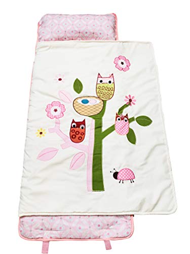 SoHo Nap Mat , Pink Owls Tree (All Hand Embroidery) - Thumbnail 3