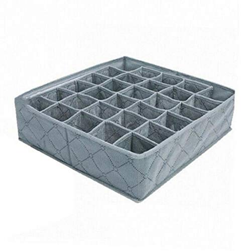 Idomeo 30 Grids Freely Separable Bras Underwear Socks Storage Organized Box Drawer Organizers