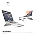 Vogek Foldable and Portable Aluminum Laptop Stand for Macbook Air Macbook Pro and iPad Pro (Silver)