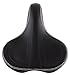 Schwinn Comfort Bike Seat, Memory Foam, Super Breeze, Black
