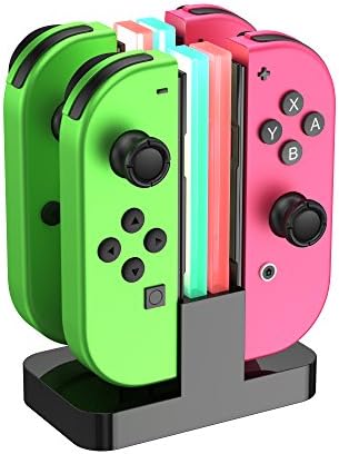 Nintendo Switch Joy-Con Charging Dock, Yotenic 4-IN-1 Type-C Switch Controller Charger with LED indication, Most advanced IC Chip for Nintendo