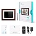 Digital Photo Frame 8 Inch - 4:3 Digital Picture Frame Calendar Clock Function Wooden Digital Frame Bsimb SW02 (Brown)…