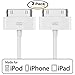 iPhone 4s Charger, Kabe Baer 30 Pin USB Sync and Charging Data Cable for iPhone 4/4s, iPhone 3G/3GS, iPad 1/2/3, iPod - 3.2 Feet 1 Meter (2 Pack)
