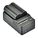 DSTE Replacement for BLM-1 Battery + DC11 Travel and Car Charger Adapter Compatible Olympus EVOLT E-300 E-330 E-500 E-510 C-5060 C-7070 C-8080 E-1 E-3 E-30 E-520 as PS-BLM1