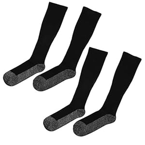 XINMYD Thermische sokken,2pairs Sport Compressie Sokken Constante Temperatuur Verwarmde Gealuminiseerde Vezel Voetwarmer