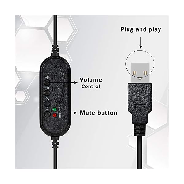 TWOTW-USB-Headset-Stereo-with-Noise-Cancelling-Microphone-Volume-Control-PC-Headphones-for-Business-Skype-UC-SoftPhone-Call-Center-Super-Light-Ultra-Comfort-Durable-Strong TWOTW USB Headset Stereo with Noise Cancelling Microphone Volume Control PC Headphones for Business Skype UC SoftPhone…