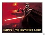 Star Wars Darth Vader edible cake image cake topper