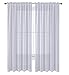 WPM Drape/Panels/Treatment Beautiful Sheer Voile Window Elegance Curtains for Bedroom & Kitchen, 60