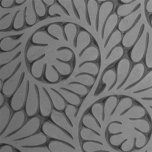 Cool Tools - Flexible Texture Tile - Fiddlehead Fern - 4" X 2"