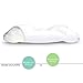 Sleep Yoga Dual Position Neck Design, Hypoallergenic, Ergonomically Designed Cervical Pillow to Help Improve Posture, Flexibility, and Sleep Quality, Medium Soft, White