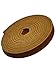 TOFL Genuine Top-Grain Leather Strap | 72 Inches Long | 3/8 Inch Wide | 1/8 Inch Thick (7-8 oz) | 1 Leather Strip for DIY Arts & Craft Projects, Clothing, Jewelry, Wrapping | Medium Brown