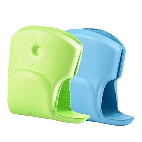 Bath Spout Cover Offers a Soft Flexible Cover For Your Bathtub; Baby Safety ,Green Elephant Faucet Cover by B.N.D Top