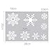 Decora 48 PCS Christmas Snowflake Window Stickers for Glass, Window Decals Decorations for Indoor Office Holiday Winter Wonderland Frozen Party Christmas Window Clings Display
