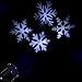URcare Christmas LED Projector Lights, Waterproof White Snowflake Landscape Spotlight Show for Indoor Outdoor Garden, Lawn, Holiday Decoration (White)