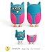 LEIZHAN 5X8GB Cute Animals USB Flash Drive with Chain Bee Fox Owls Penguin Pen Drive Gifts for School Kids and Students Valentine's Day Gift (Pack of 5 Animals)