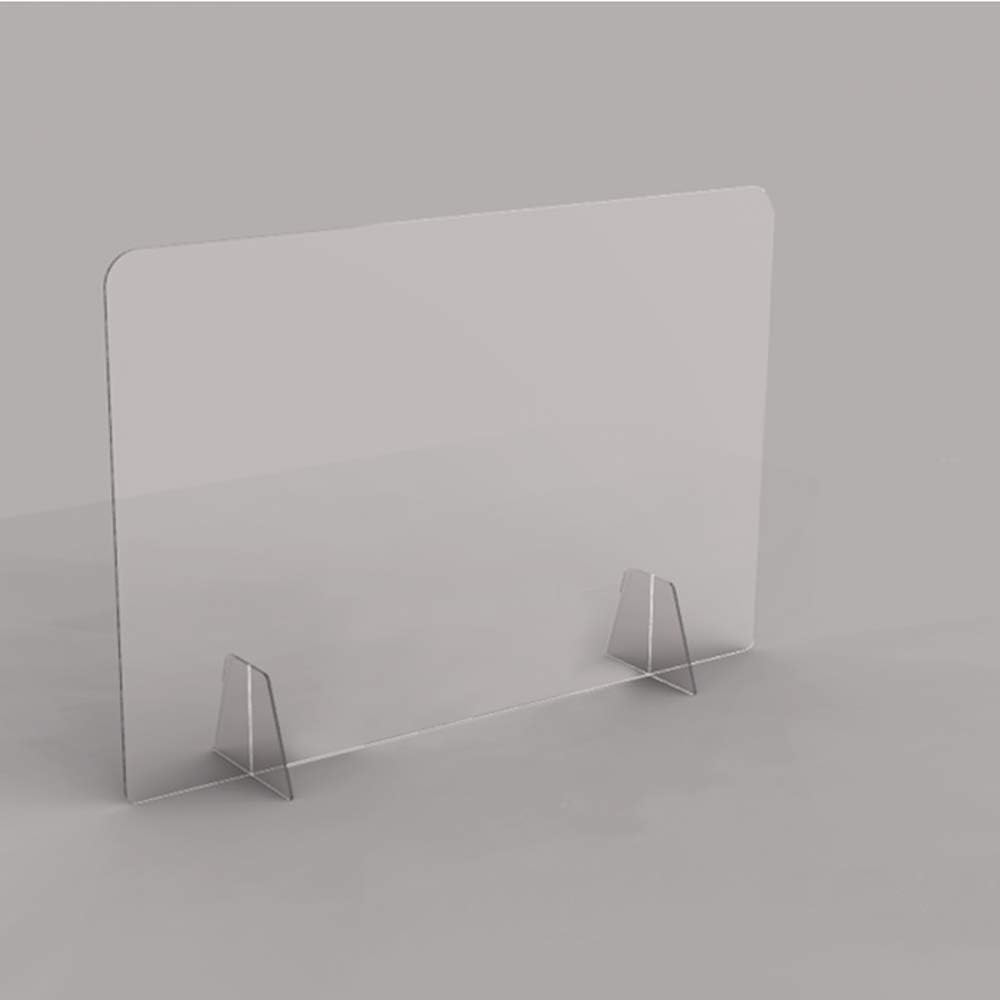 SIMOND STORE Sneeze Guard 48"W X 24"H X 1/4" Thick, Plexiglass Shield for Office Desk, Restaurant, Salon, Reception and Checkout Counter - Cutout: N/A: Home Improvement