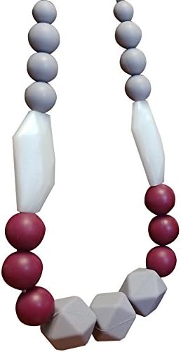 Baby Teething Necklace For Mom To Wear | Great New Mom Present | Nursing Necklace Silicone Teething Beads | Silicone Chewing Jewelry For Breastfeeding Babies Not Amber | Teething Rings For Babies