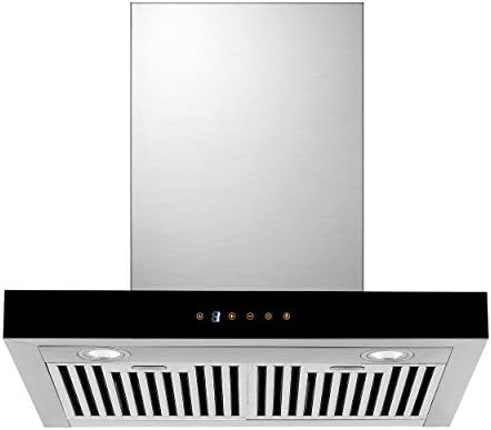 Azure Edge-60 Range 60 cm 1150 m³/hr Cooker Hood 3 Ventilation Speeds/Baffle Filters/LED Lighting (Silver)