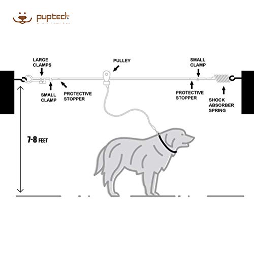 Four Paws Heavy Duty Dog Cable, 100Foot Large Dog Tie Out Cable