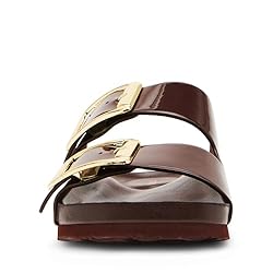 Madden Girl Women's Bodiee Slide Sandal, Dark