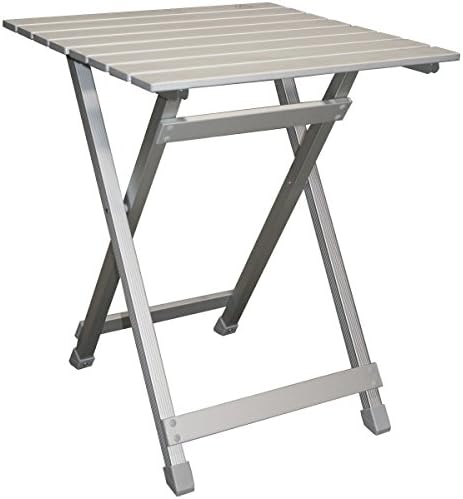 MOUNTAIN SUMMIT GEAR Quick-Fold Camping Table Made with Weather-Resistant Aluminum (Made by Caddis Sports)
