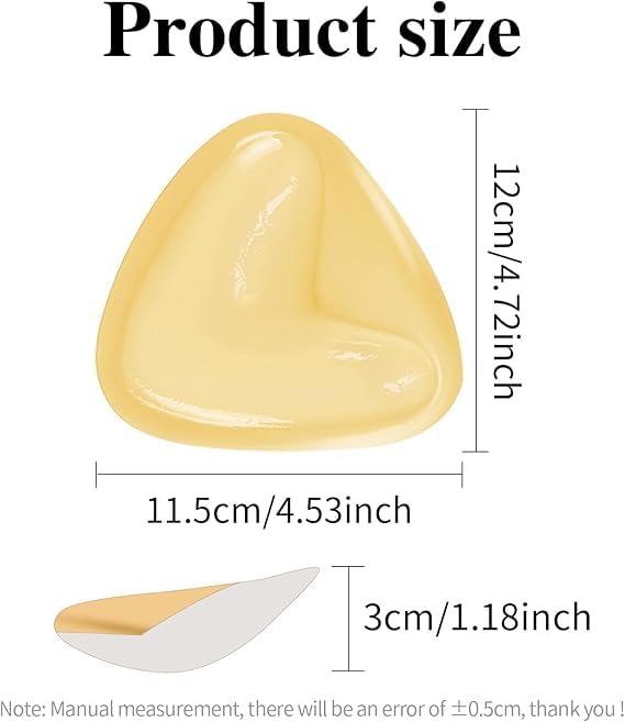 Woakess Sticky Bra Inserts, Sujetador Adhesivo Push Up Bra, Sujetador Adhesivo Doble Cara, Almohadillas de Sujetador Extraíble Push-up Almohadilla de Empuje para Sujetador Deportivo Traje Baño