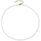 Crystal Choker Necklace for Women 3mm Handmade Natural Stone Beaded Necklace Healing Crystal Necklace Gemstone Necklace Crystal Bead Necklace for Women