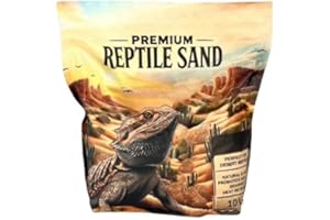 HOME AND COUNTRY USA Desert Heat Reptile Sand - Perfect for Both a Hamster Sand and Reptile Sand Usage. Designed for Multiple Species Including The Bearded Dragon. (10LB Sand)