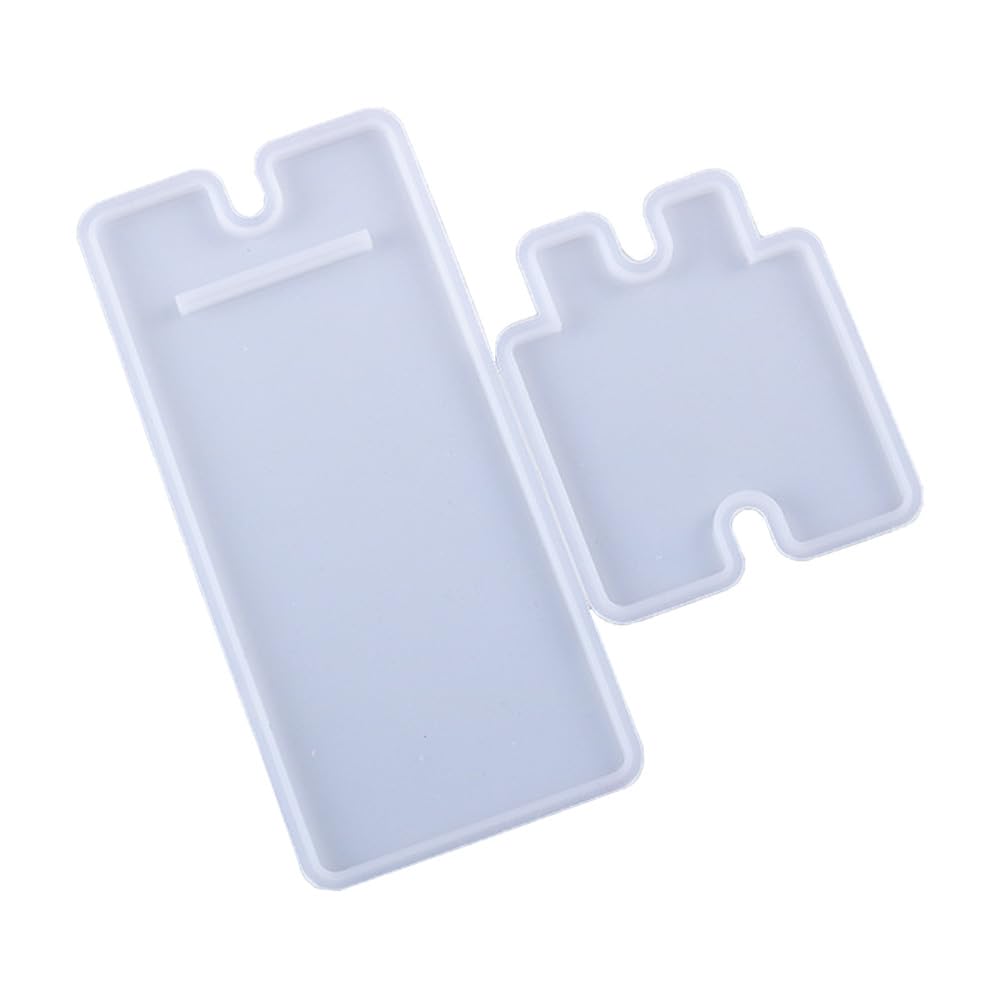 1 Sets Mobile Phone Stand Silicone Resin Mold Mobile Phone Holder Epoxy Molds Cell Phone Stand Resin Moulds for DIY Craft Making Table Nightstand Home Office