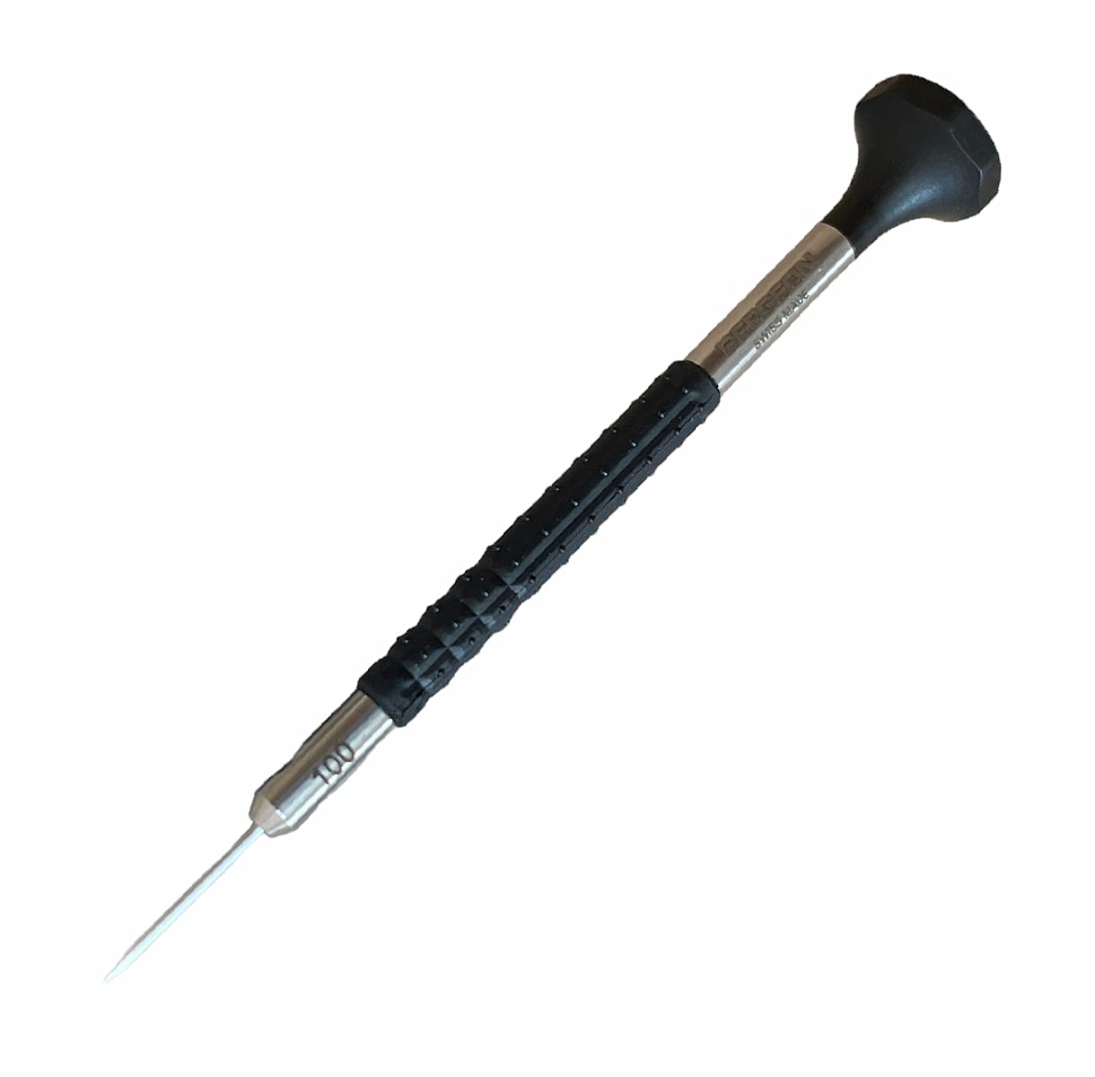 Bergeon 6899-100 Ergonomic Screwdriver 1.00mm Black for Watchmakers Swiss Made