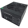ATX 1600W Full Modular Mining Power Supply GPU for Bitcoin Miner ETH Rig Supports 6 Graphics 80+ Gold Certified with 150CM US