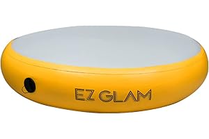 GLANT Air Mat Tumble Track AirSpot - Gymnastics Training Springboard - Round Inflatable Springboard