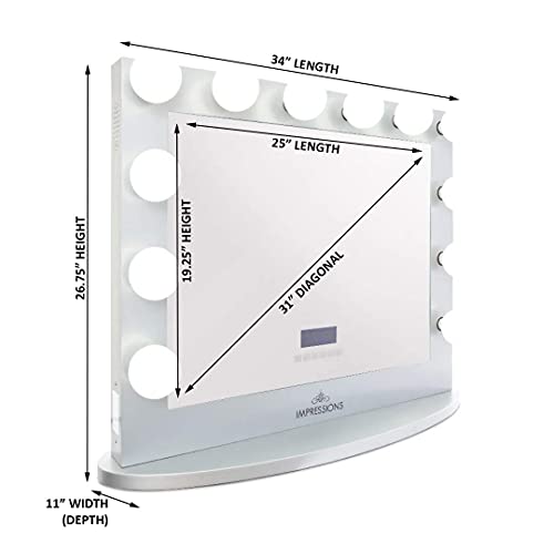 Impressions Hollywood Iconic Plus Vanity Mirror with Bluetooth Speakers