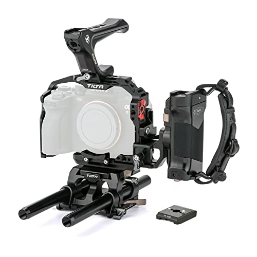 TILTA TA-T30-B-B-2 Camera Cage a7 IV Pro Kit for Sony A7M4 A7 IV Alpha A1 A9 II Alpha 7 IV Cage (Bl…