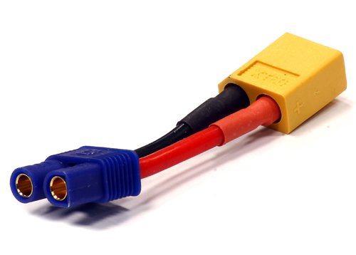 Integy RC Model Hop-ups C24405 XT60 Male-to-EC3 Female Connector Adapter Wire Harness