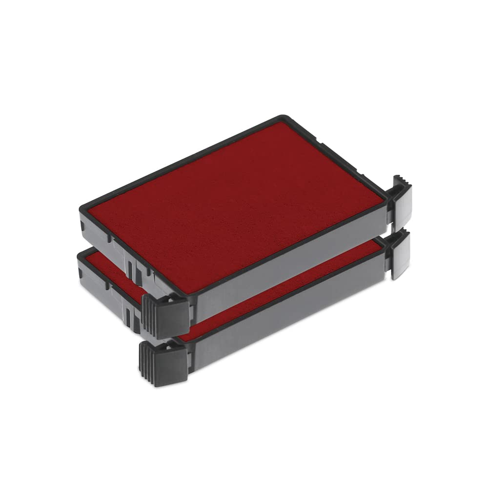 Trodat Replacement Ink Pads 6/4750 - Pack of 2 - Red Ink - for the Printy 4750, 4760, 4750/L and 4755
