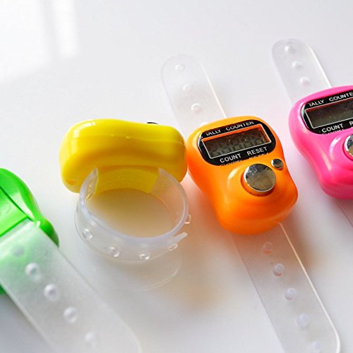 image for Krismile New 5ps Electronic Row Counter Finger Ring Golf Digit Stitch 