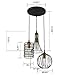 YOBO Lighting Antique 3-lights Oil Rubbed Bronze Chandelier with Wire Cage