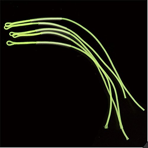 MagiDeal 10pcs Braided Fly Fishing Line Leader Loop Connectors Yellow