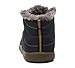 JACKSHIBO Women Men Fully Fur Lined Waterproof Anti-Slip Outdoor Slippers Ankle Boots House Slipper