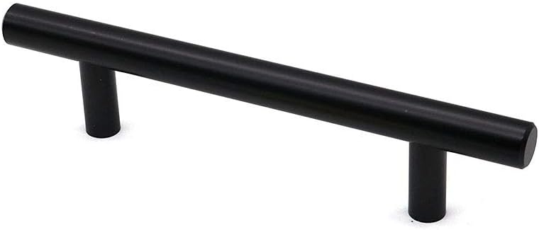 Set of 10 NUZAMAS Matt Black Cabinet Door T-Handles and Pulls, Furniture Drawer Handles, Zinc Alloy, 150mm Long - Image 3