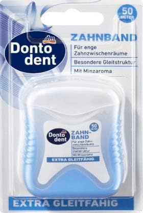 Dontodent Dental Floss Tape Extra Glide, 50 m, Mint, 50.00 m (Pack of 1)