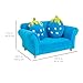 Best Choice Products Kids Living Room Armrest Sofa Chair Lounge Set w/ 2 Cushions - Blue