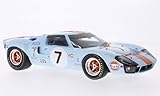 Ford GT40, No.7, Gulf, 24h Le Mans, 1969, Model Car, Ready-made, Spark 1:18