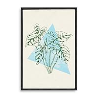 Framed Canvas Wall Art Modern Geometric Pattern Canvas Prints Home Artwork Decoration for Living Room,Bedroom - 16x24 inches