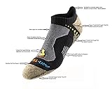 ProTect Men's Extreme Fitness Ultra No Show Socks 2-Pack With Heel Tab